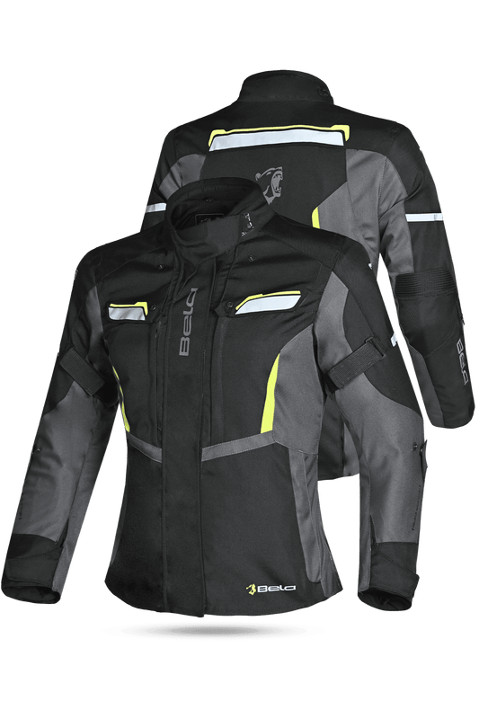 BELA - giacca donna Hurricane - Nero Giallo am- 3 IN 1 