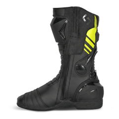 Shua Super Tech Stivali da moto da corsa Pista Nero Giallo 