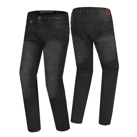 BELA STROKE 30L JEANS DI MOTO UOMO NERO SPRAY – Yamoto.it