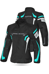 BELA giacca donna Hurricane Nero Turquoise 3 IN 1 