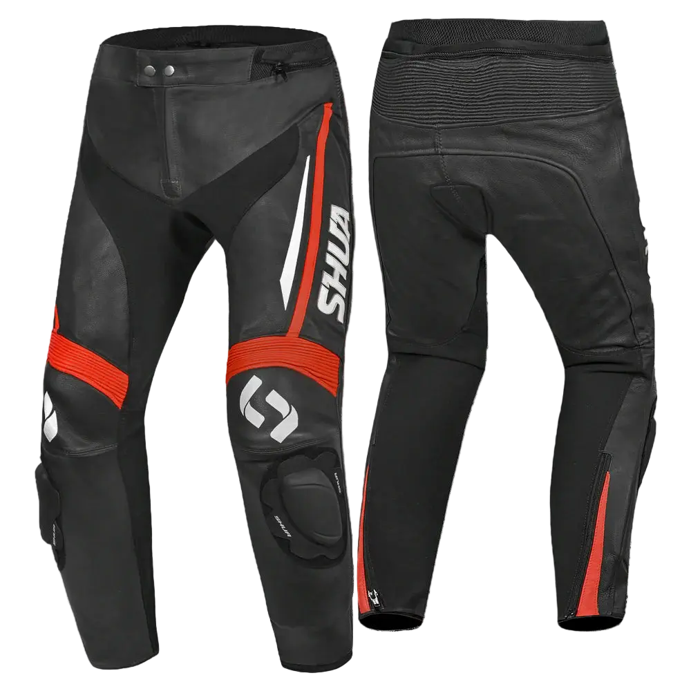 SHUA Infinity Pantaloni Nero Rosso 