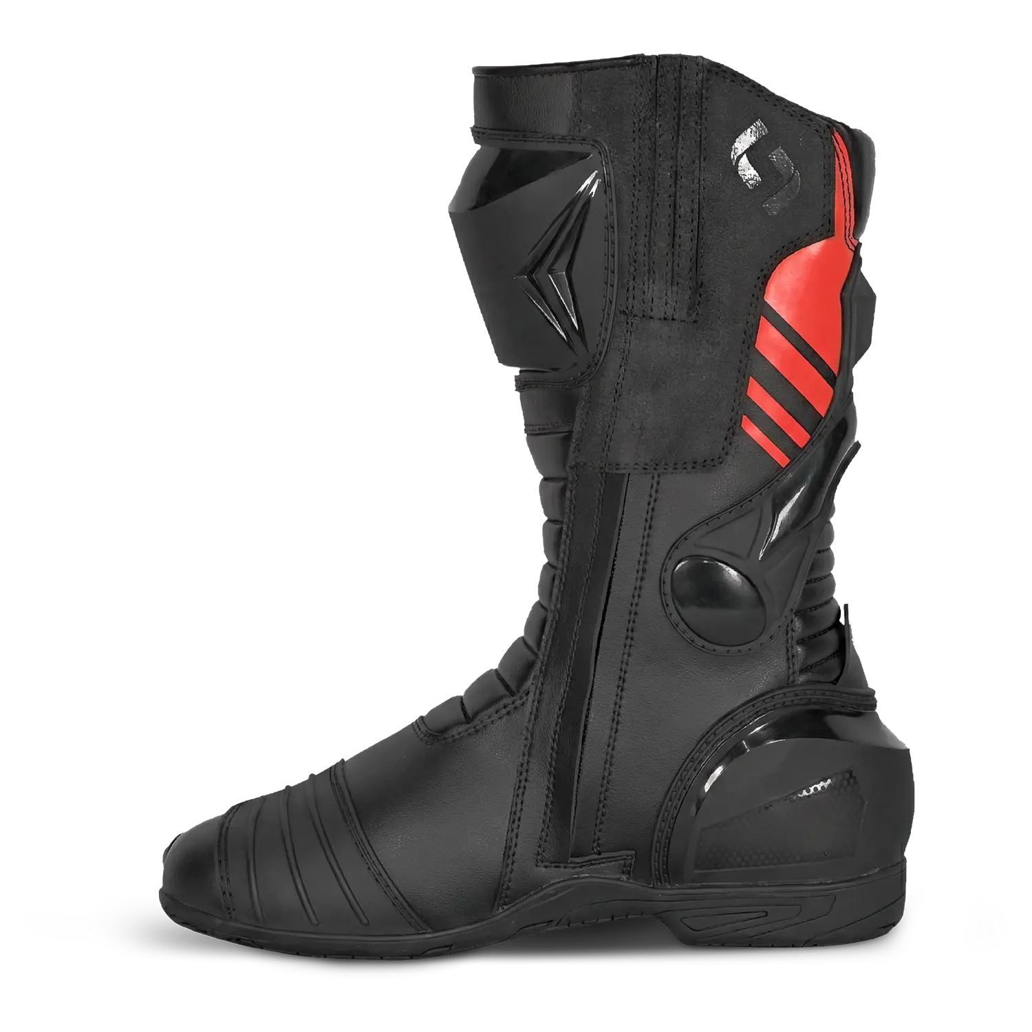 Shua Super Tech Stivali da moto da corsa /Pista Nero/Rosso 