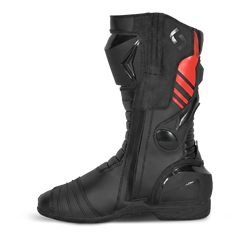 Shua Super Tech Stivali da moto da corsa /Pista Nero/Rosso 