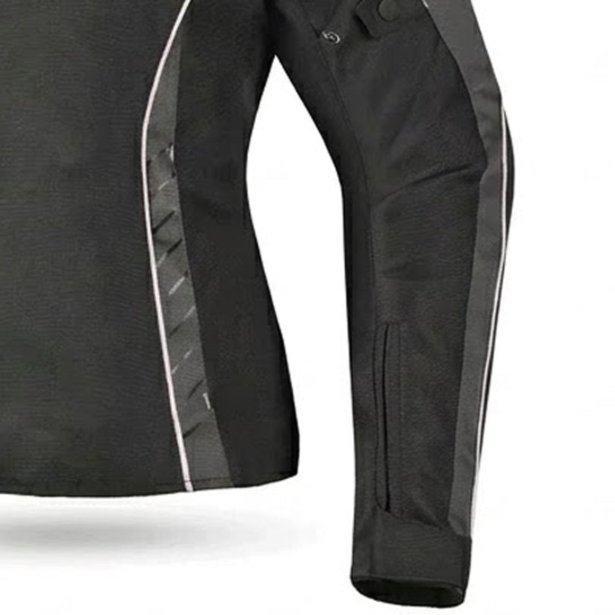 R-TECH KNIGHT RIDER GIACCA MOTO 3 IN 1 DONNA TESSUTO CORTA NERO ANTRACITE BIANCO 