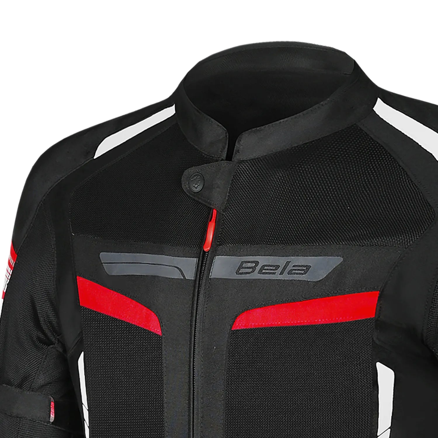 BELA SPRINTER GIACCA DI MOTO DUE STRATI TESSILE BAMBINI NERO ROSSO 