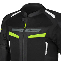 BELA SPRINTER GIACCA DI MOTO DUE STRATI GIACCA DI MOTO UOMO FLU NERO GIALLO 