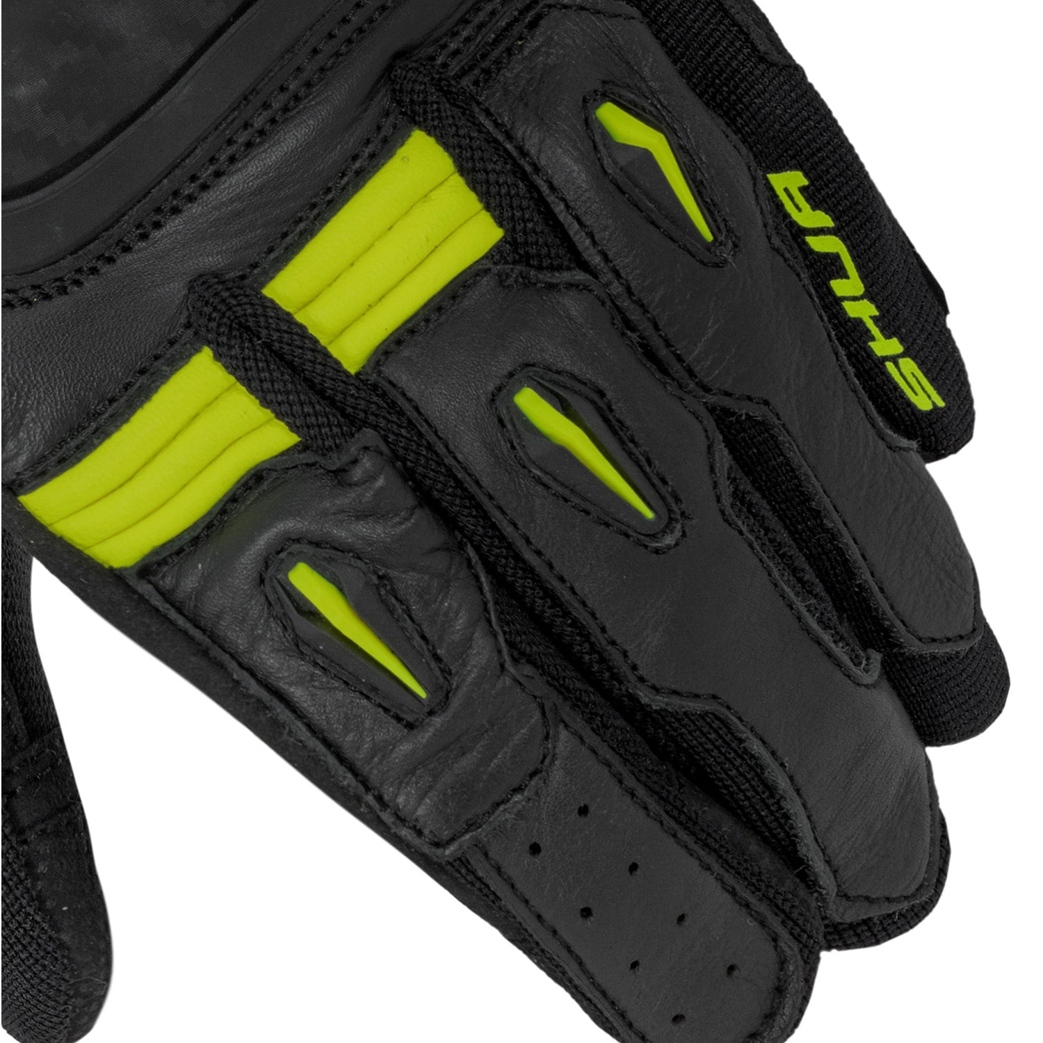 SHUA Proton Guantes De Moto Negro F,AMARILLO 