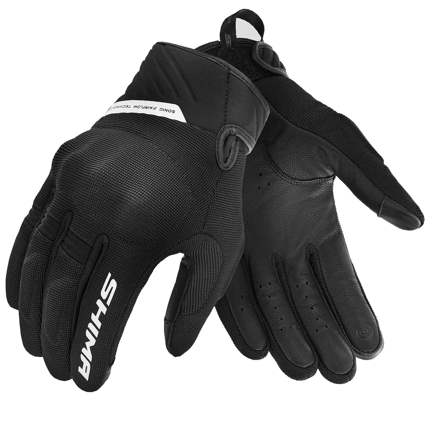 SHIMA SONIC GUANTI DA MOTO UOMO NERO BIANCO 