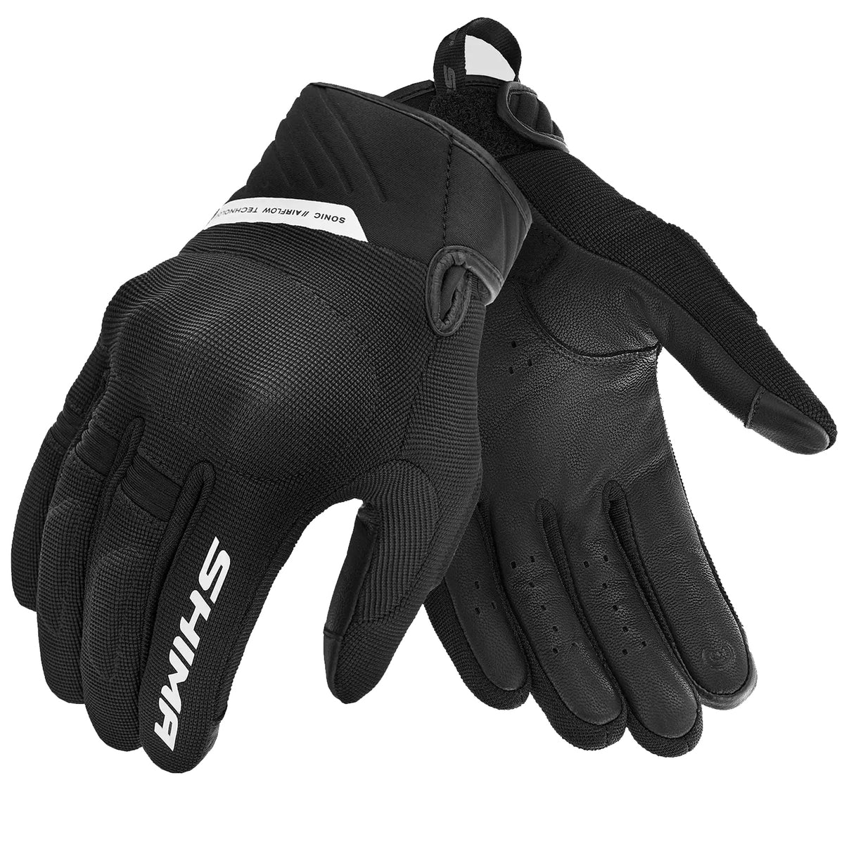 SHIMA SONIC GUANTI DA MOTO UOMO NERO BIANCO 