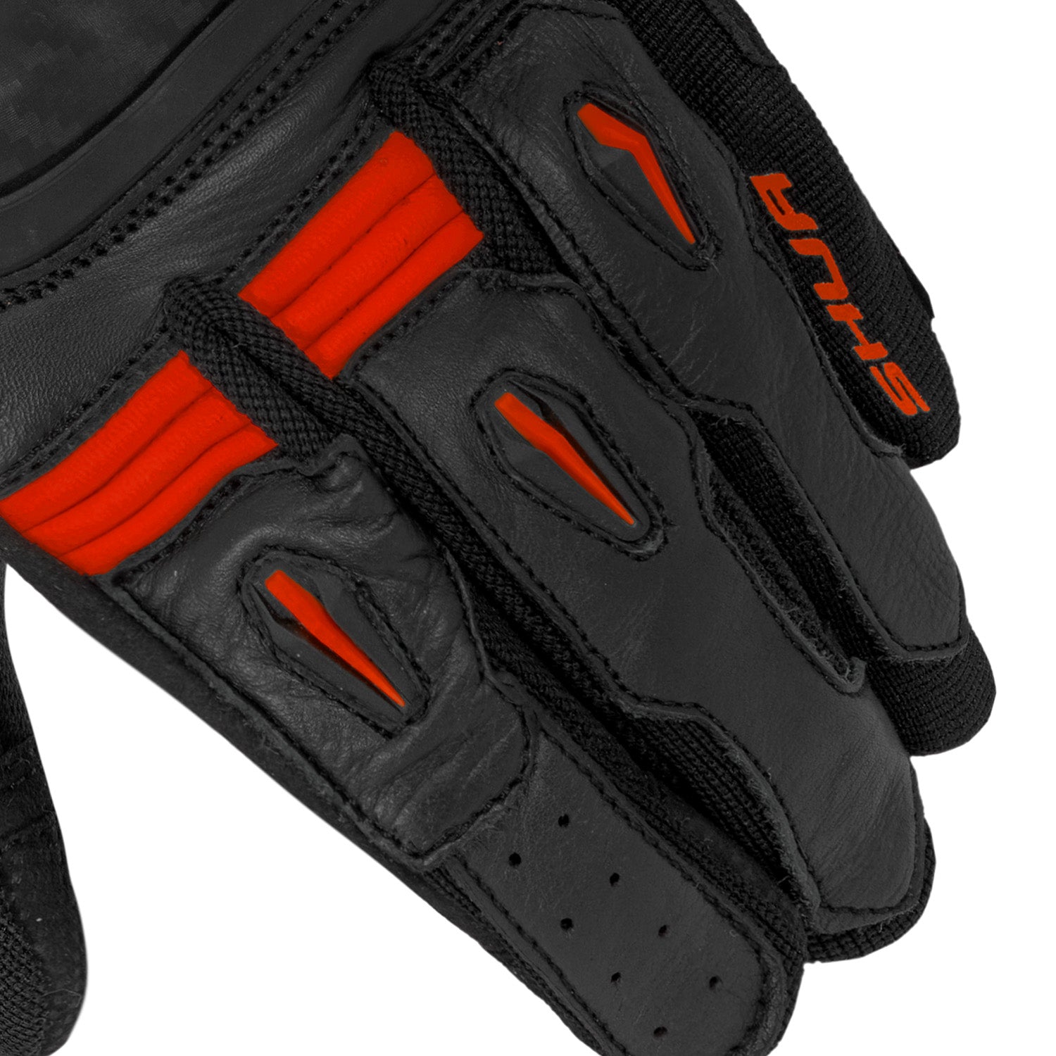SHUA Proton Guanti da moto Nero Rosso 