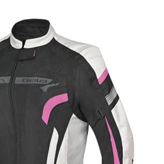 BELA HIGHLAND GIACCA DA MOTO DA DONNA GHIACCIO ROSA 