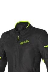 SHUA GIACCHE IN TESSUTO GRAVITY LITE NERO/Giallo donna Estivo traforato 