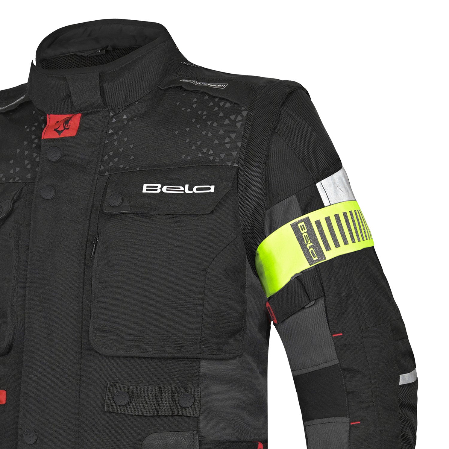 BELA CROSSROAD EXTREME WP GIACCA MOTO UOMO NERO ANTRACITE ROSSO 