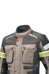 Bela Cross Road Extreme WP Giacca Tre strati moto per uomo Navy Blue / Marron ( Maniche removibili ) 