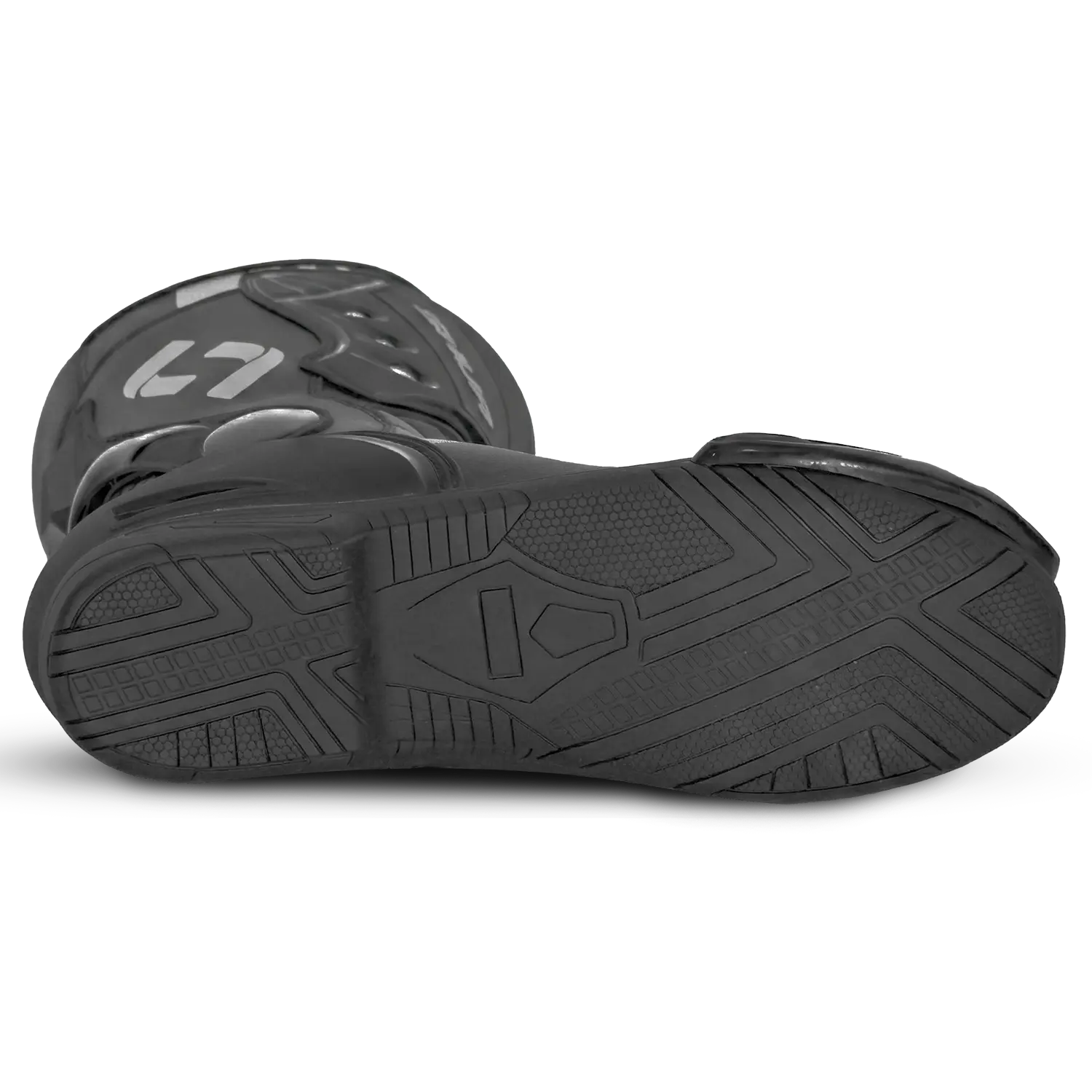 Shua Super Tech Stivali da moto da corsa /Pista Nero 