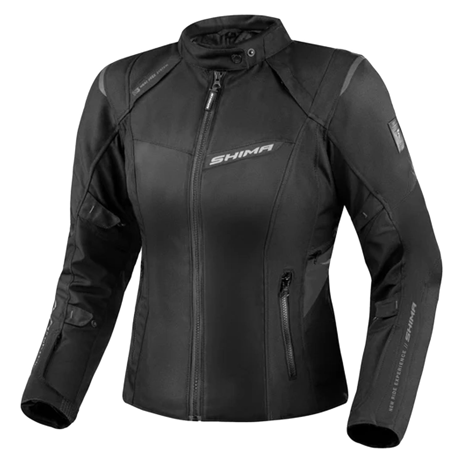 SHIMA Rush 2.0 moto impermeabile tessuto donna Giacca Nera 