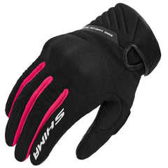SHIMA SONIC LADY GUANTI DA MOTO IN PELLE DONNA NERO ROSA 