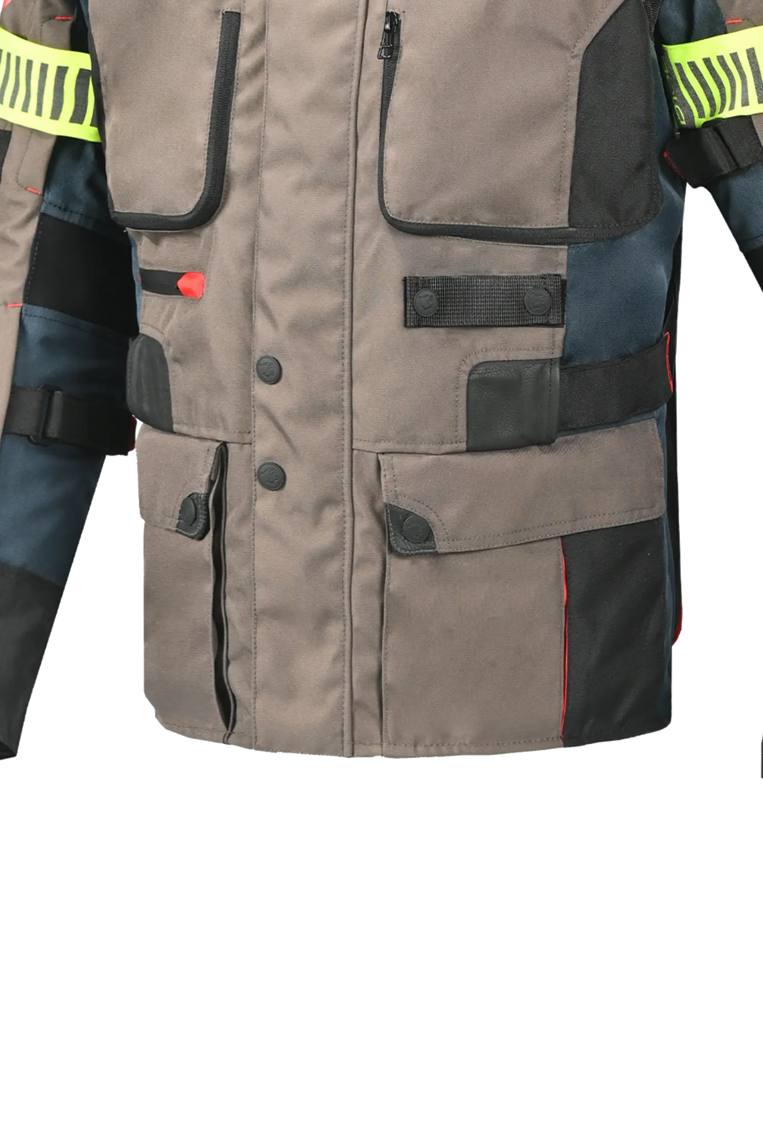 Bela Cross Road Extreme WP Giacca Tre strati moto per uomo Navy Blue / Marron ( Maniche removibili ) 