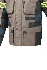 Bela Cross Road Extreme WP Giacca Tre strati moto per uomo Navy Blue / Marron ( Maniche removibili ) 