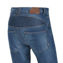 BELA BOSTON 32L JEANS DI MOTO UOMO BLU SPRAY 