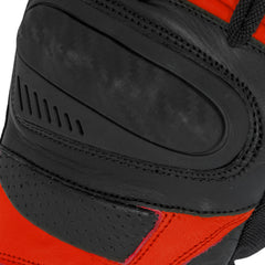 SHUA Proton Guanti da moto Nero Rosso 