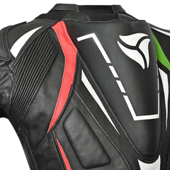 R-TECH Defender GP Tuta 1 Pezzo Nero/Rosso/Verde 