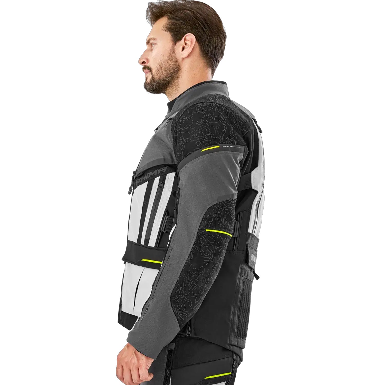 SHIMA TRACKER GIACCA DA MOTO TURISMO UOMO GRIGIO 