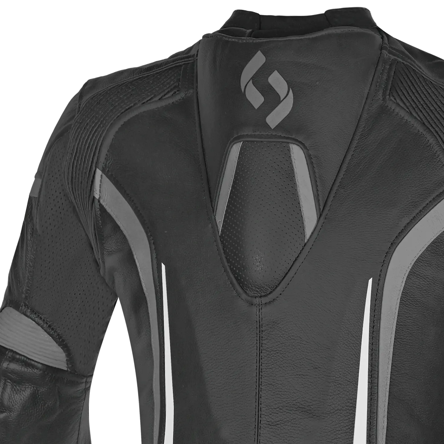 SHUA INFINITY CHAQUETA DE MOTO PIEL NEGRO ANTHRA