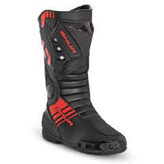Shua Super Tech Stivali da moto da corsa /Pista Nero/Rosso 