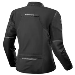 SHIMA Rush 2.0 moto impermeabile tessuto donna Giacca Nera 