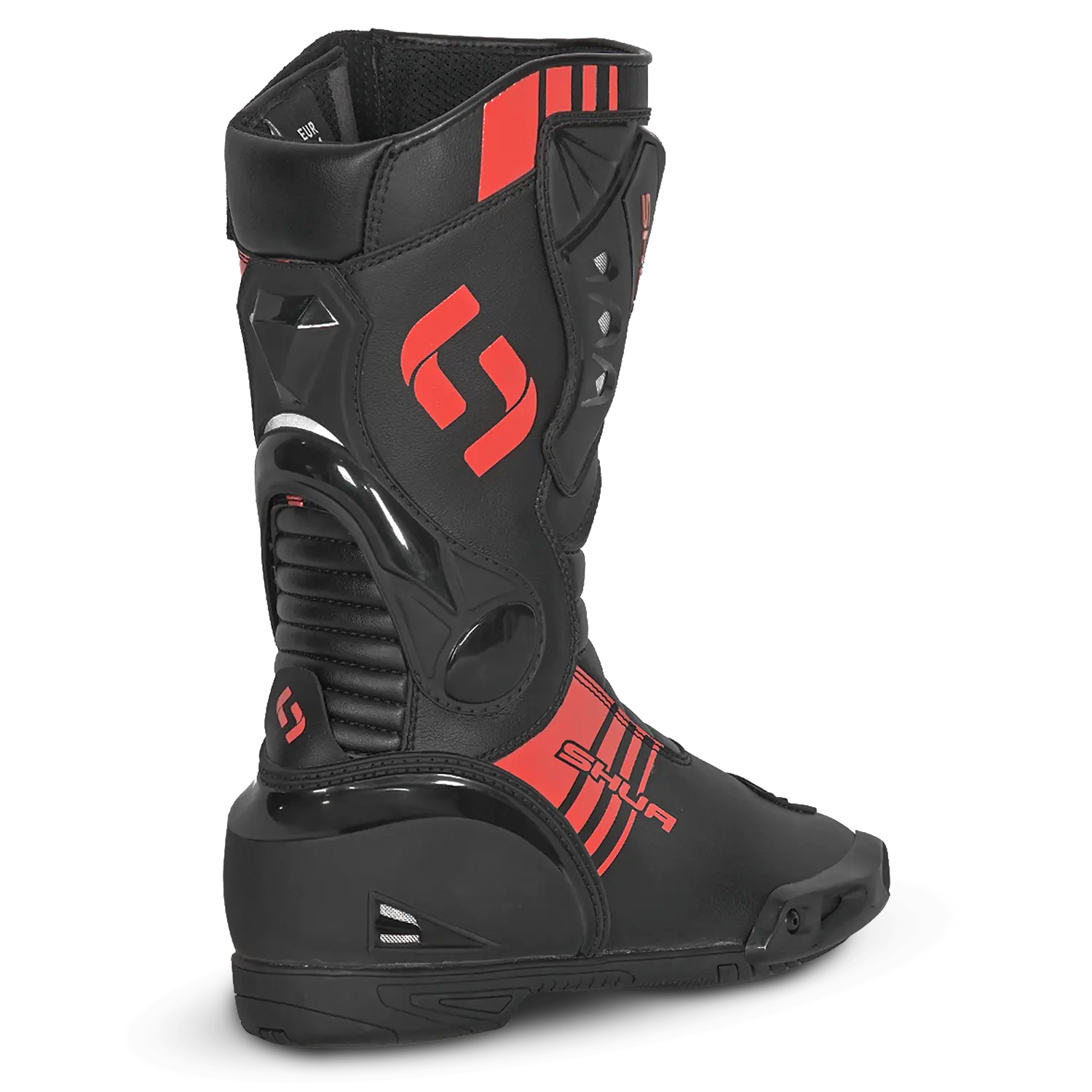 Shua Super Tech Stivali da moto da corsa /Pista Nero/Rosso 