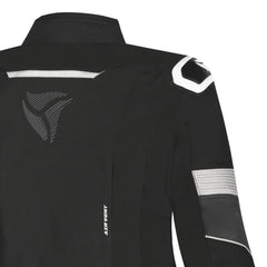 R-TECH KNIGHT RIDER GIACCA MOTO 3 IN 1 DONNA TESSUTO LUNGA NERO ANTRACITE BIANCO 