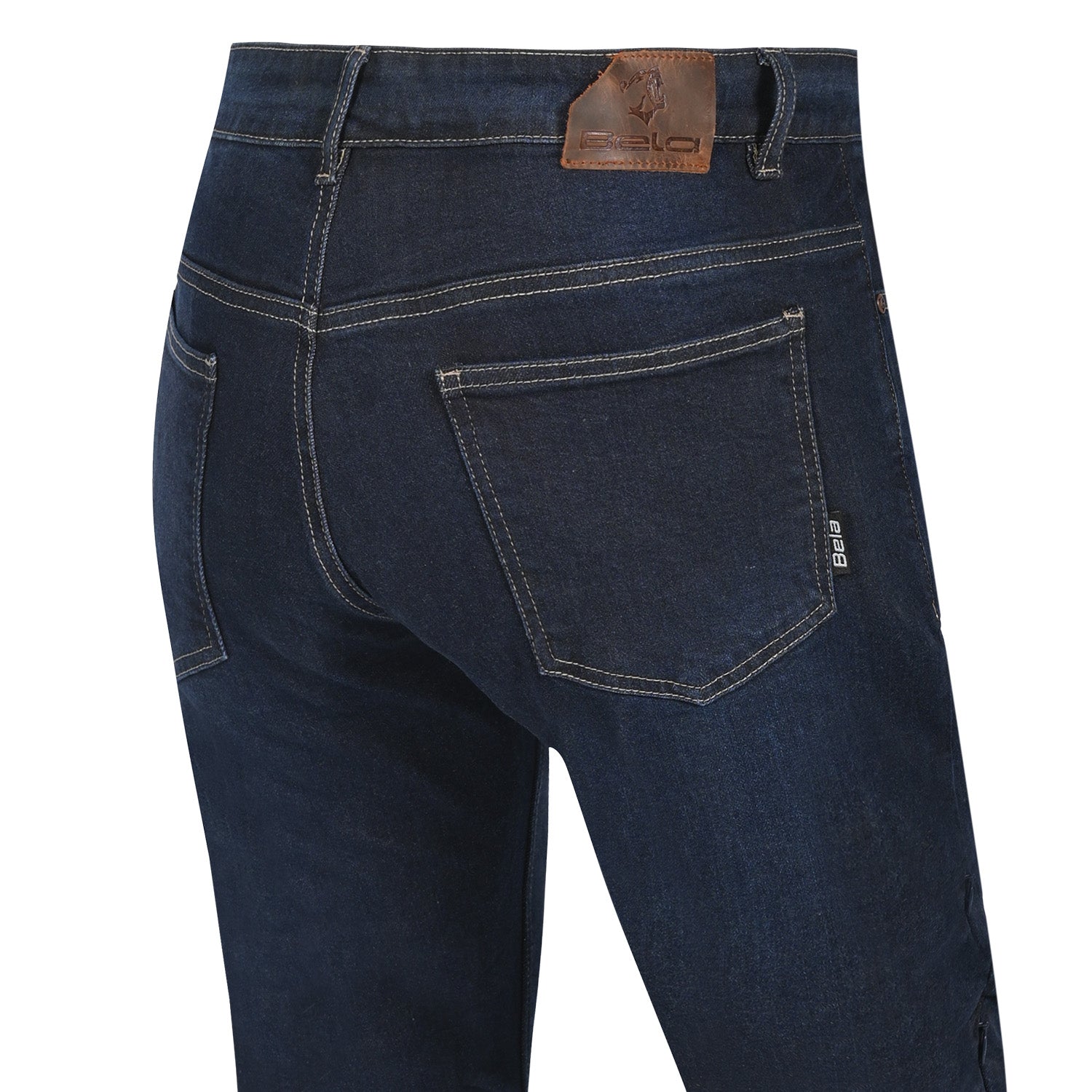 BELA CLARK PANTALONI UOMO SLIM FIT JEANS SCURO 32L BLU SPRAY 