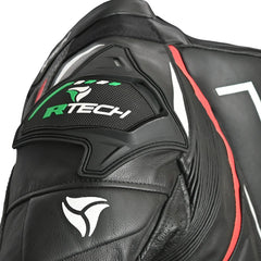 R-TECH Defender GP Tuta 1 Pezzo Nero/Rosso/Verde 