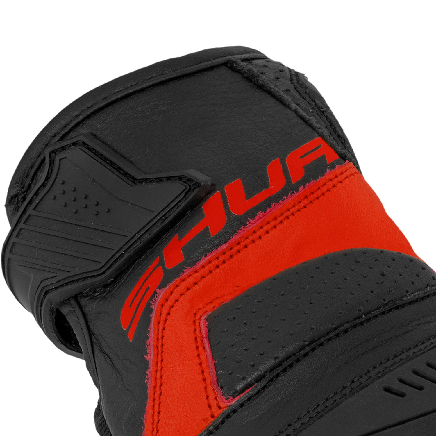 SHUA Proton Guanti da moto Nero Rosso 
