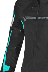BELA giacca donna Hurricane Nero Turquoise 3 IN 1 