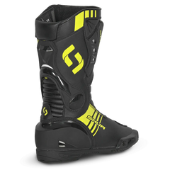 Shua Super Tech Stivali da moto da corsa Pista Nero Giallo 