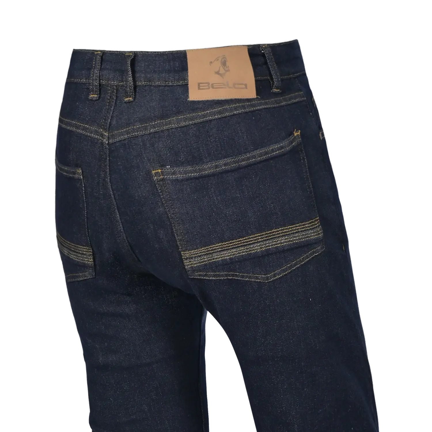 BELA RIO PANTALONI DA UOMO JEANS DENIM 32L BLU SCURO 