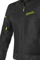 SHUA GIACCHE IN TESSUTO GRAVITY LITE NERO/Giallo donna Estivo traforato 