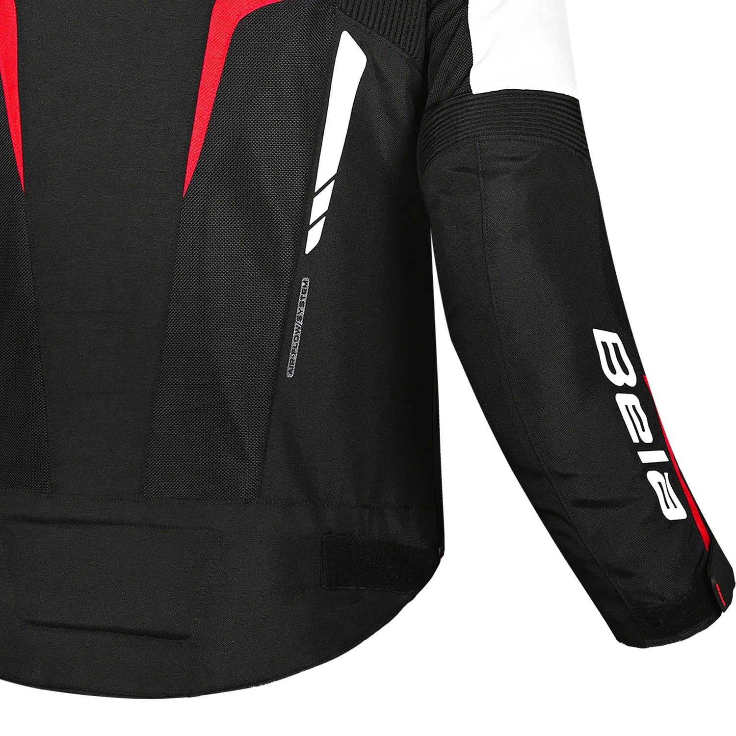 BELA SPRINTER GIACCA DI MOTO DUE STRATI TESSILE BAMBINI NERO ROSSO 