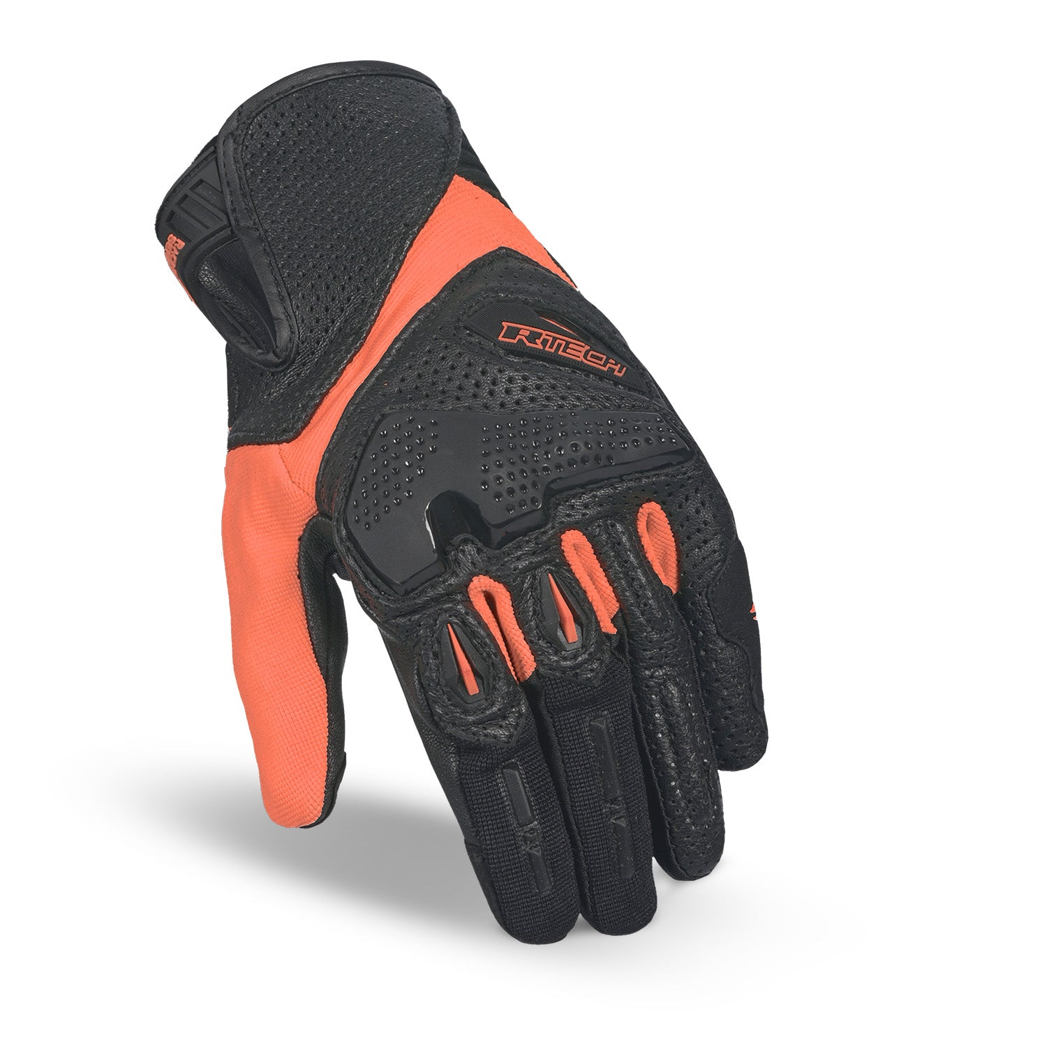 R-TECH KNIGHT RIDER GUANTES SUMMER NEGRO ROJO 