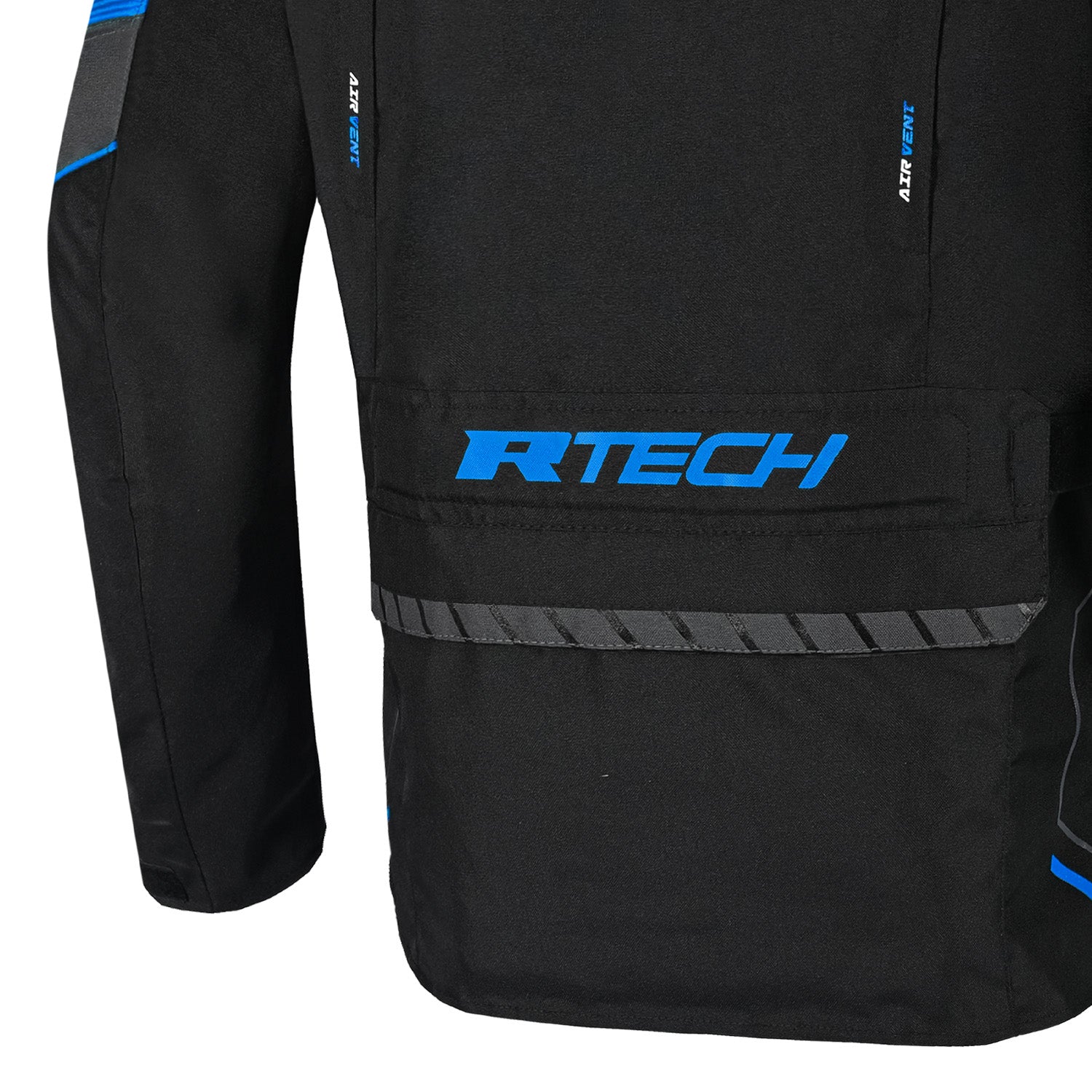 R-TECH KNIGHT RIDER GIACCA MOTO 3 IN 1 UOMO TESSUTO LUNGA NERO ANTRACITE BLU 