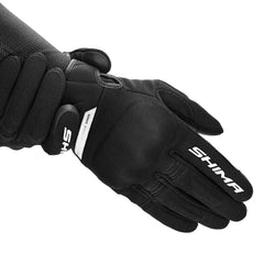 SHIMA SONIC guanti da moto in pelle donna nero bianco 