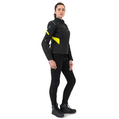 SHIMA Rush 2.0 moto impermeabile tessuto donna Giacca Nera 