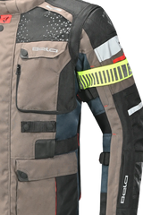 Bela Cross Road Extreme WP Giacca Tre strati moto per uomo Navy Blue / Marron ( Maniche removibili ) 