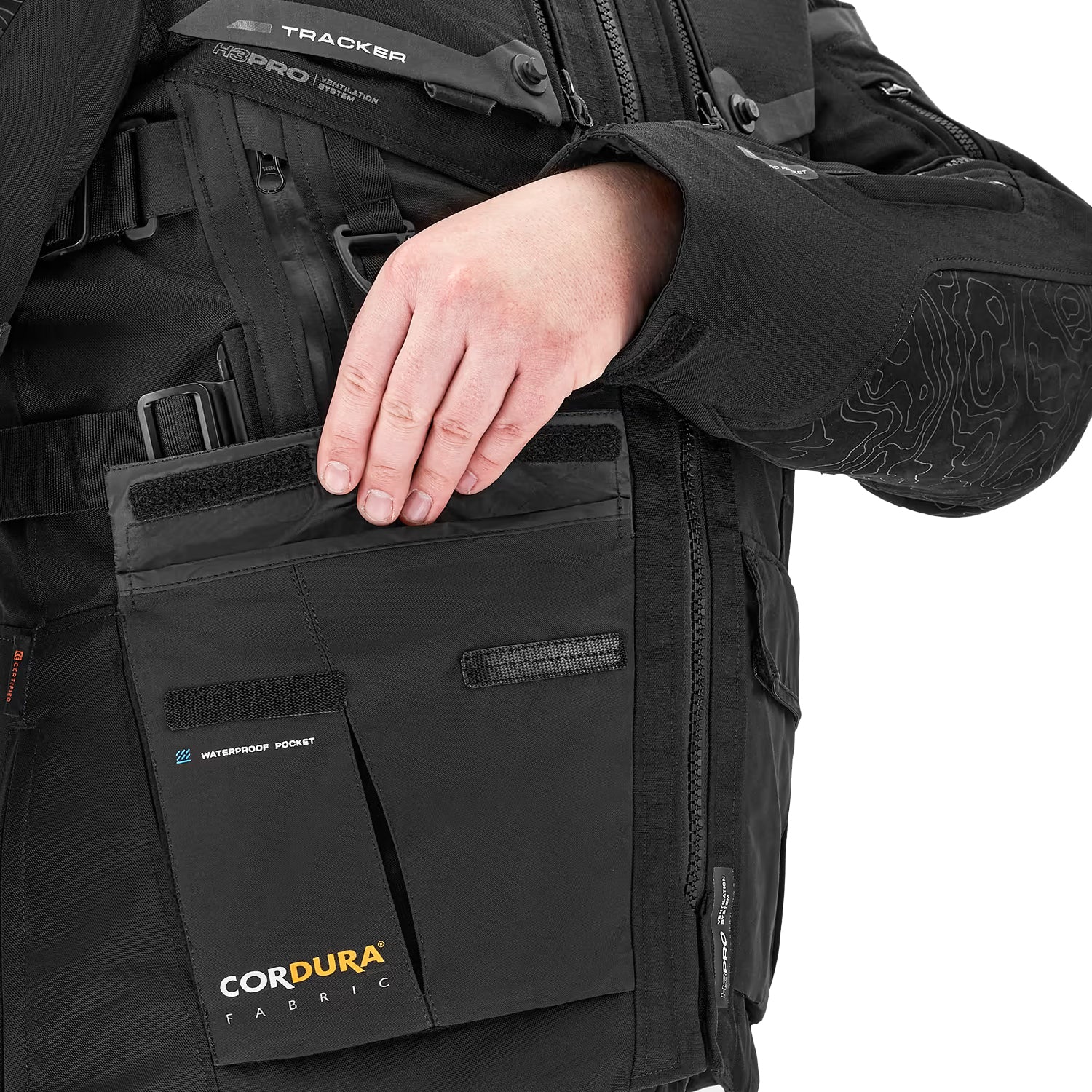 SHIMA TRACKER GIACCA DA MOTO TURISMO UOMO NERO 