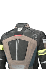 Bela Cross Road Extreme WP Giacca Tre strati moto per uomo Navy Blue / Marron ( Maniche removibili ) 