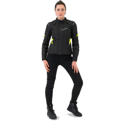 SHIMA Rush 2.0 moto impermeabile tessuto donna Giacca Nera 
