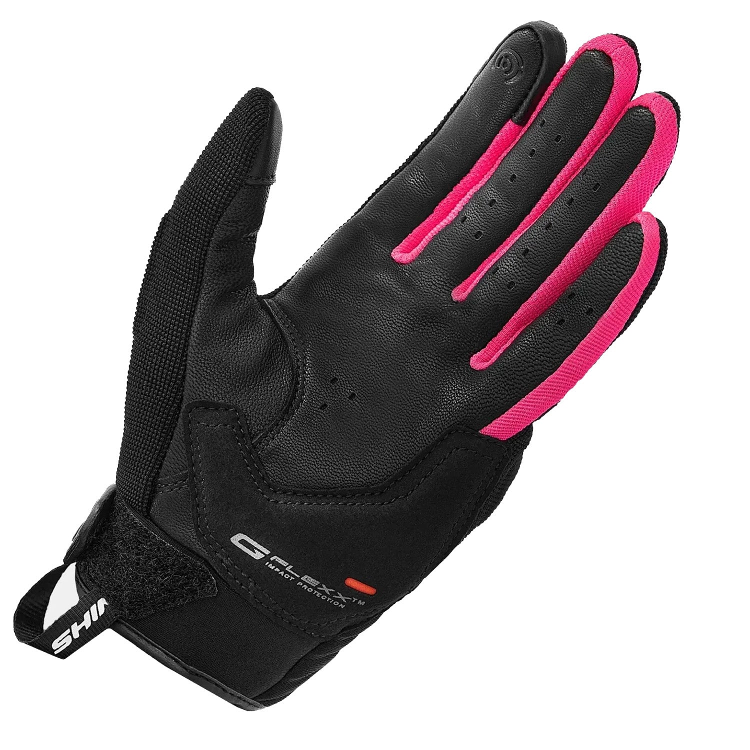 SHIMA SONIC LADY GUANTI DA MOTO IN PELLE DONNA NERO ROSA 