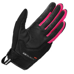 SHIMA SONIC LADY GUANTI DA MOTO IN PELLE DONNA NERO ROSA 